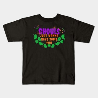 Spectral Shenanigans: Playful Halloween Kids T-Shirt